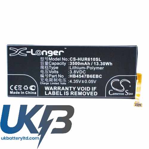 HUAWEI Ascend GX1 Dual SIM Compatible Replacement Battery