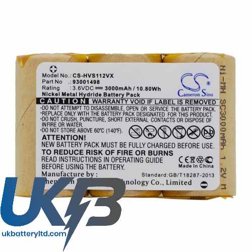 Hoover 93001498 S1120 Compatible Replacement Battery