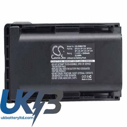 Icom IC-F70DST Compatible Replacement Battery