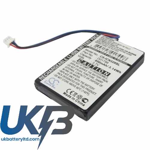 Navman iCN320 iCN330 Compatible Replacement Battery