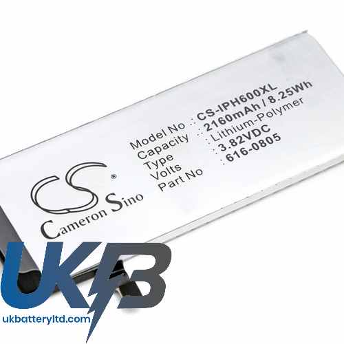 APPLE 616 0805 Compatible Replacement Battery