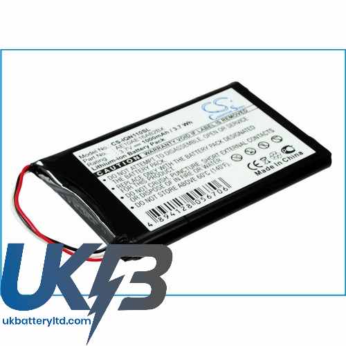 Garmin AE10AE16AB2BX Nuvi 1100 1100LM Compatible Replacement Battery