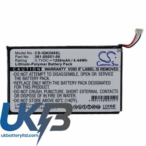 GARMIN 361 00051 00 Compatible Replacement Battery