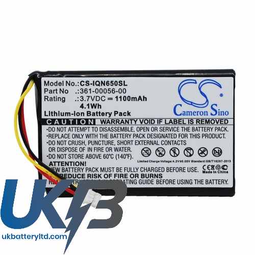 GARMIN 010 01211 01 Compatible Replacement Battery