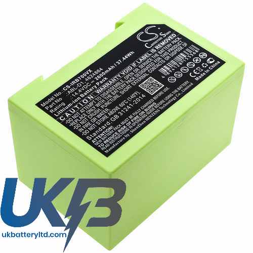 iRobot Roomba e6198 Compatible Replacement Battery