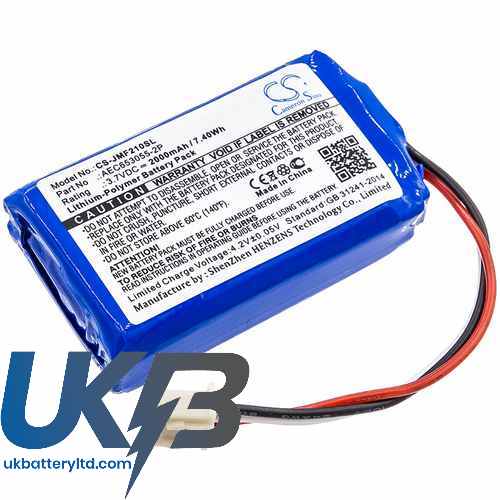 JBL Flip II (2013) Compatible Replacement Battery