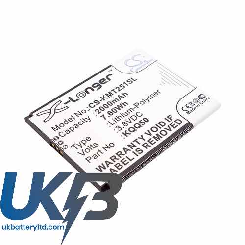 KAZAM KQQ50 XJFBF001172S Compatible Replacement Battery