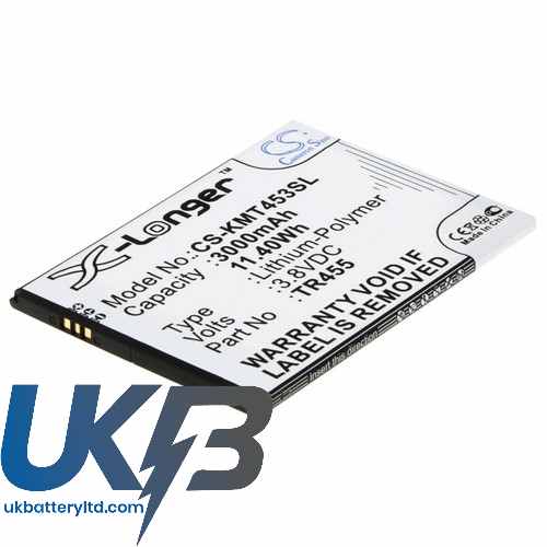 KAZAM TR455 Compatible Replacement Battery