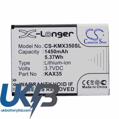 KAZAM KAX35 Compatible Replacement Battery