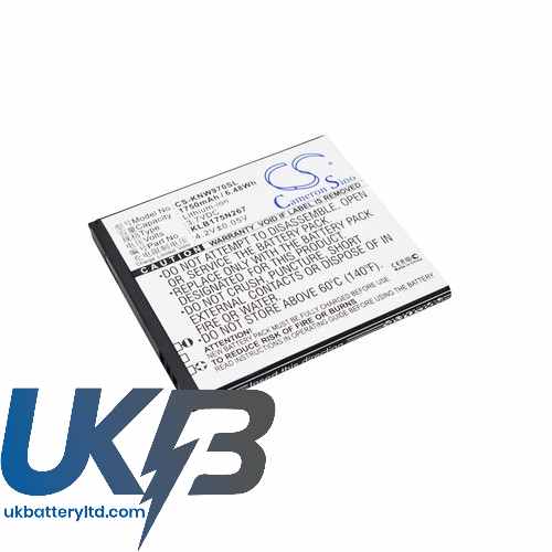 Fly KLB175N267 N970 N970S W970 V973 V870 Compatible Replacement Battery