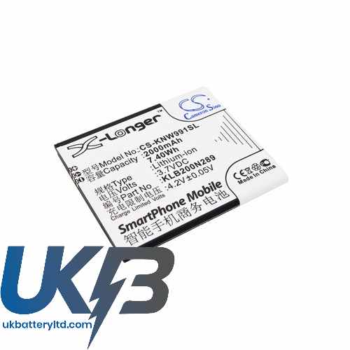 KONKA KLB200N289 Compatible Replacement Battery