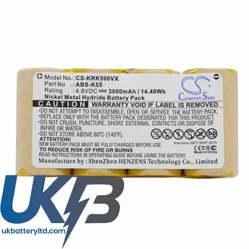 Karcher ABS-K55 BF9900 K50 K85 Compatible Replacement Battery
