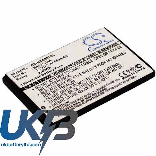 KDDI SA001UAA Compatible Replacement Battery