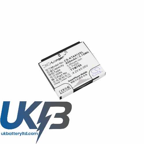 K TOUCH A992 Compatible Replacement Battery