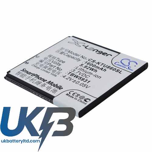 K TOUCH E616 Compatible Replacement Battery