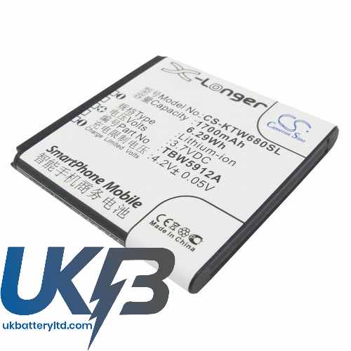 K TOUCH W608 Compatible Replacement Battery