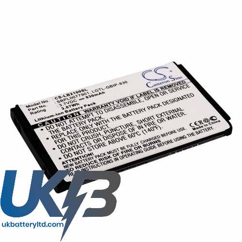 LG LGTL-GBIP-830 SBPL0077901 SBPL0077904 B2000 B2050 B2100 Compatible Replacement Battery