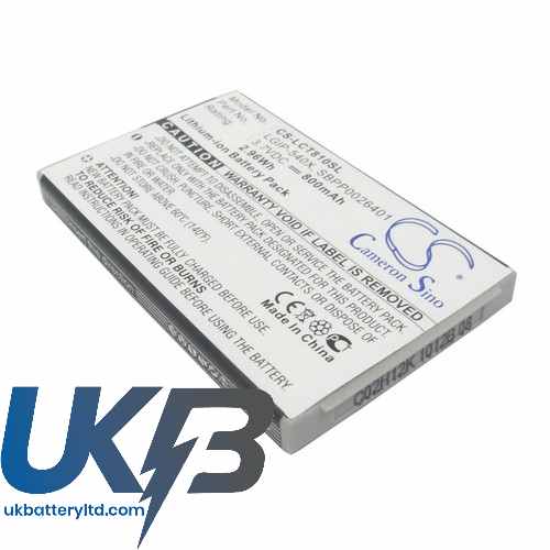 LG KT878 Compatible Replacement Battery