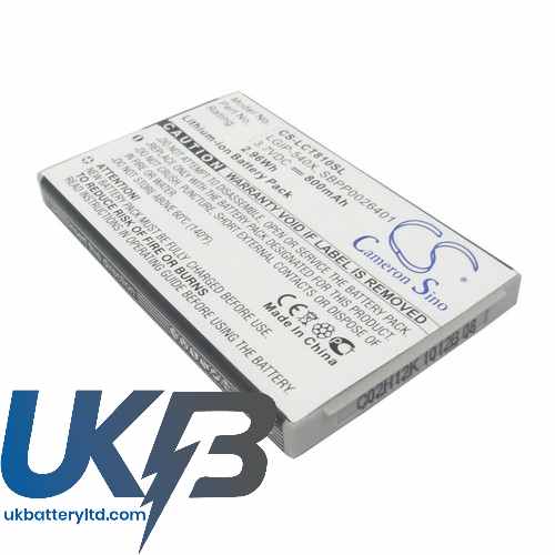 LG LGIP-540X SBPP0026401 CT810 Incite GW550 Compatible Replacement Battery