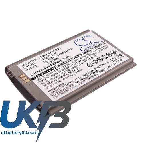 LG LG-GBJM CU575 Trax TU575 Compatible Replacement Battery