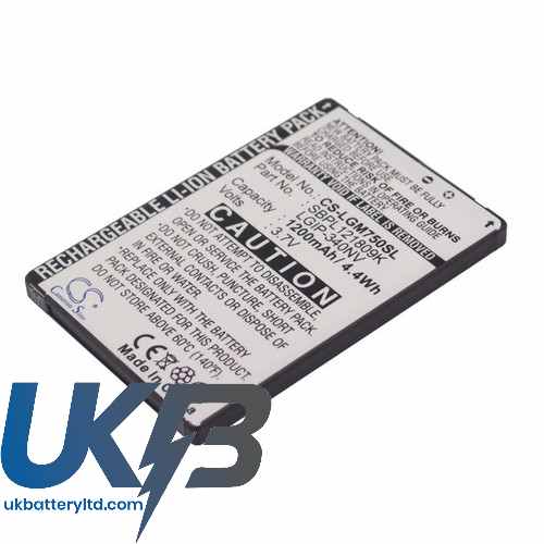 LG GM750 Compatible Replacement Battery