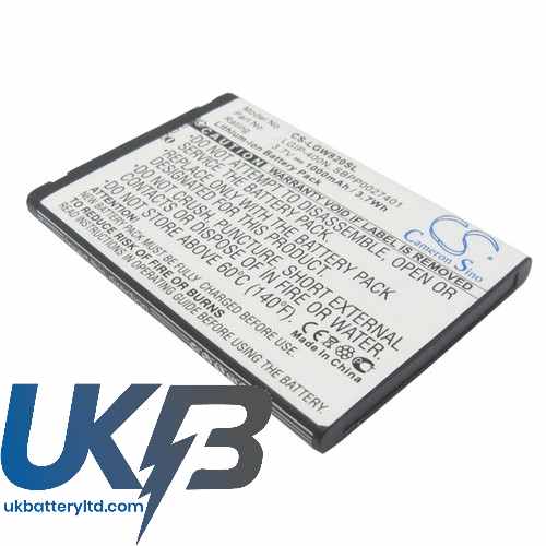 LG GW825v Compatible Replacement Battery