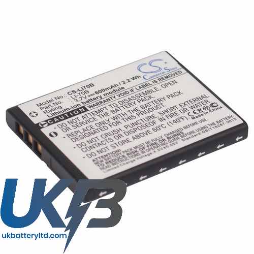 OLYMPUS Li 70B Compatible Replacement Battery