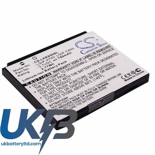 LG LGIP A750 Compatible Replacement Battery