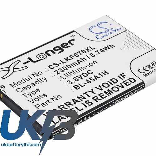 LG K10 4G LTE Compatible Replacement Battery