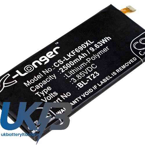 LG X Cam 4G Compatible Replacement Battery