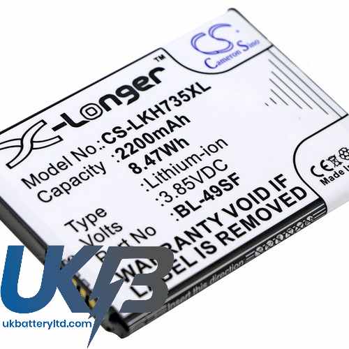 LG H734 Compatible Replacement Battery