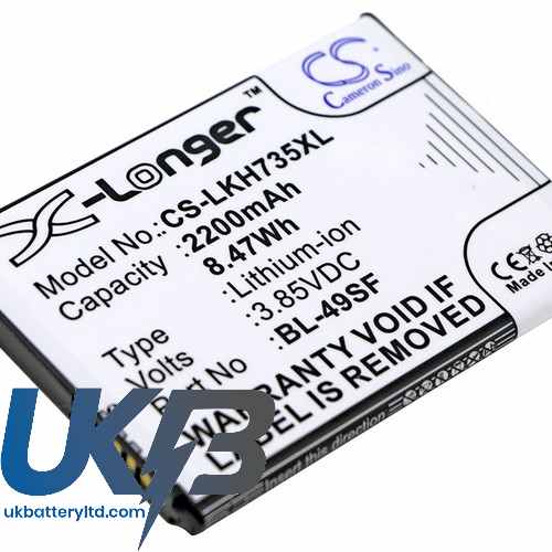 LG BL 49SF Compatible Replacement Battery