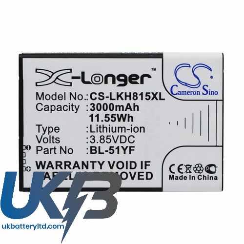 LG H634 Compatible Replacement Battery