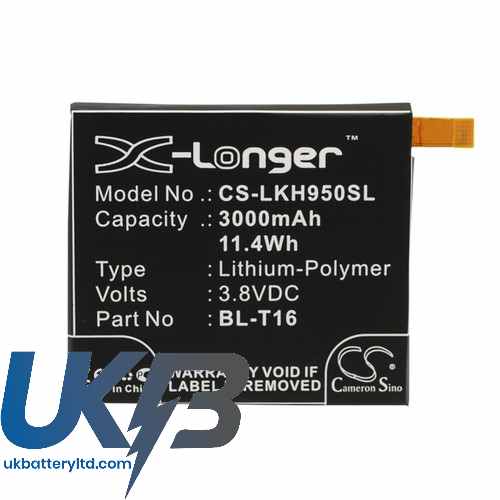 LG BL-T16 EAC62718201 G Flex 2 H950 H955 Compatible Replacement Battery