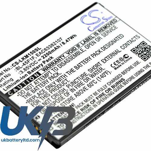 LG K8 2017 Compatible Replacement Battery