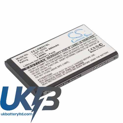 LG GM600 Compatible Replacement Battery