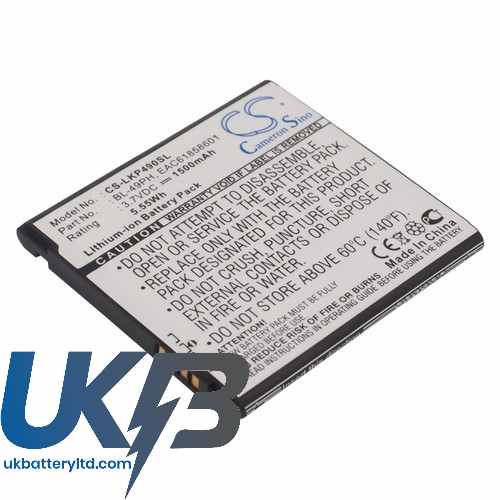 LG F120 Compatible Replacement Battery