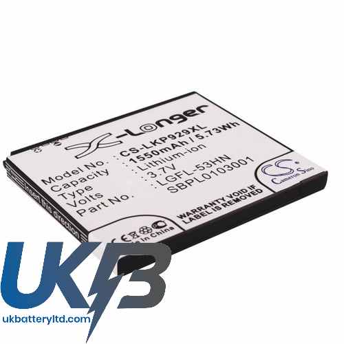 LG SBPL0103002 Compatible Replacement Battery