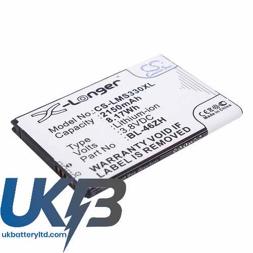 LG X210 Compatible Replacement Battery