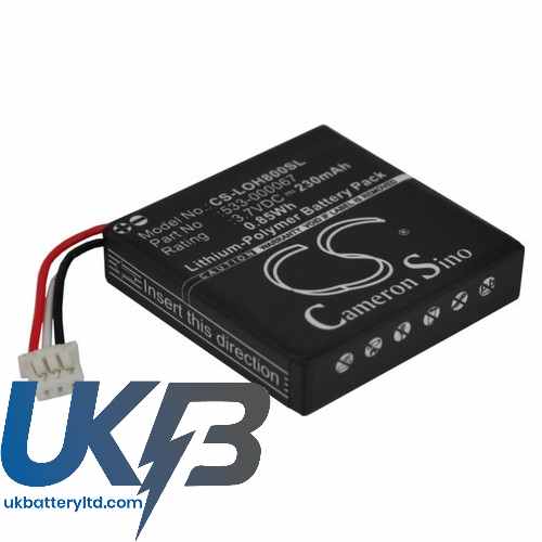 Logitech 533-000067 AHB472625PST L/N: 1109 H800 Compatible Replacement Battery
