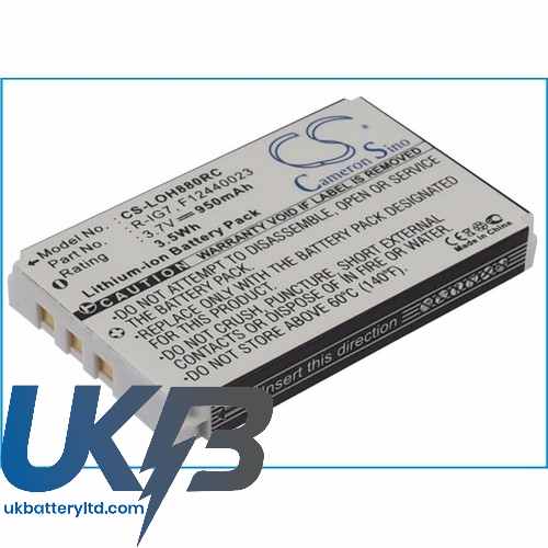 Logitech 1903040000 190304200 190304-200 Harmony 720 Pro 880 Pr Compatible Replacement Battery