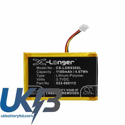LOGITECH K830 Compatible Replacement Battery