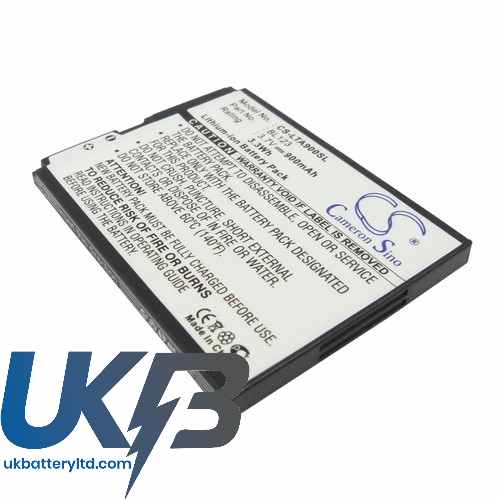 Lenovo BL123 A900 Compatible Replacement Battery