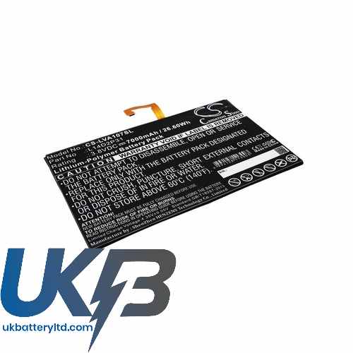 Lenovo L14D2P31 A10-70 A10-70F Tab 2 Compatible Replacement Battery