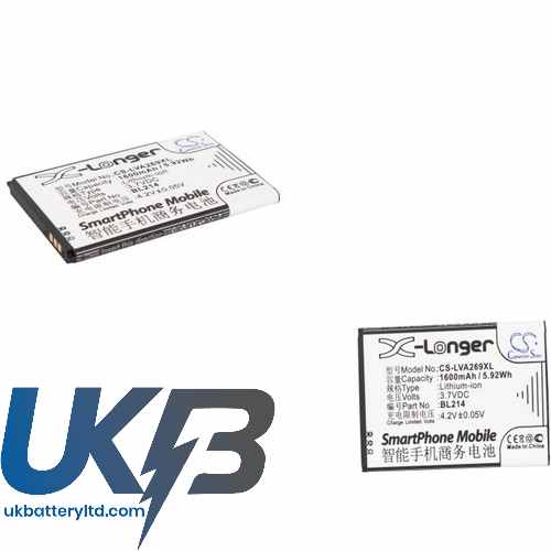 LENOVO A269 Compatible Replacement Battery
