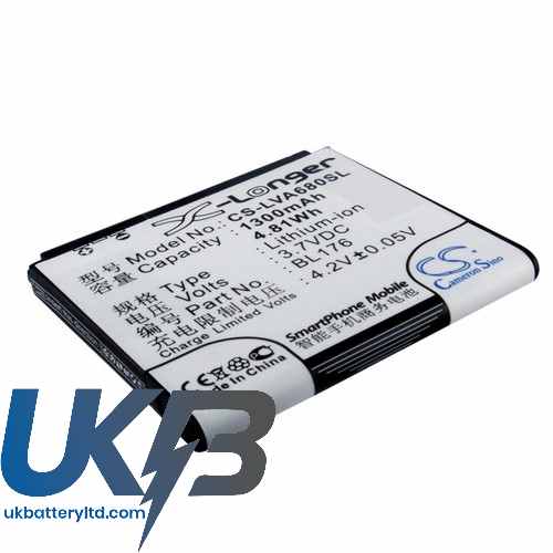 Lenovo BL176 A68e Compatible Replacement Battery