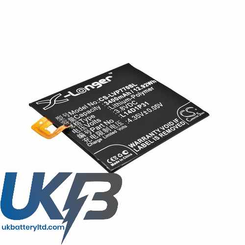 LENOVO PB1 770N Dual SIM TD LTE Compatible Replacement Battery