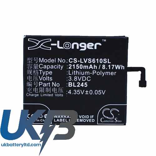 LENOVO S60 Compatible Replacement Battery
