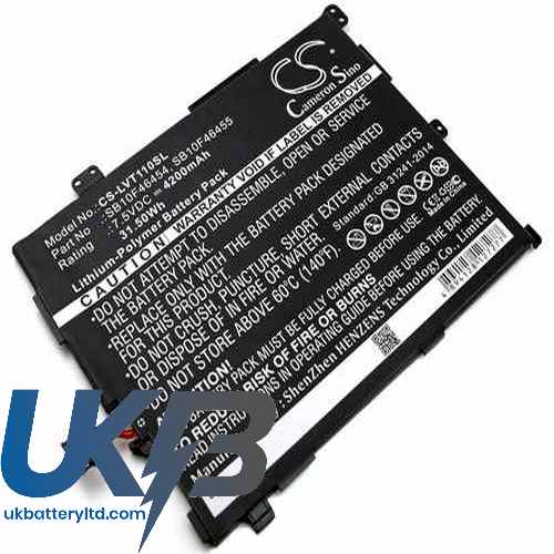 Lenovo 00HW016 Compatible Replacement Battery