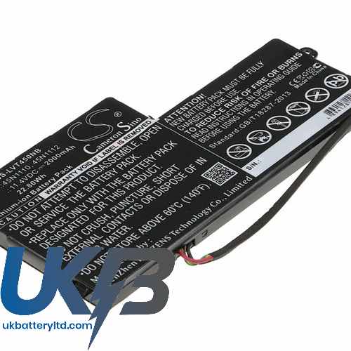 Lenovo 45N1110 45N1112 45N1113 Thinkpad K2450 T440 T450 Compatible Replacement Battery